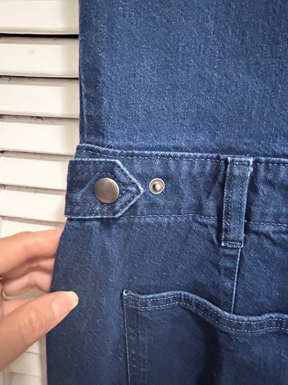 Universal Thread Denim Jumpsuit Size 6 Zip Front Utility Romper - Picture 6 of 9
